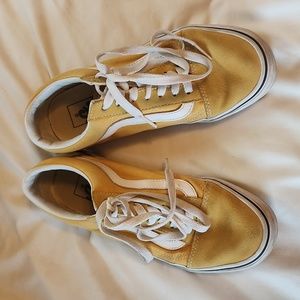 Yellow Vans sneakers